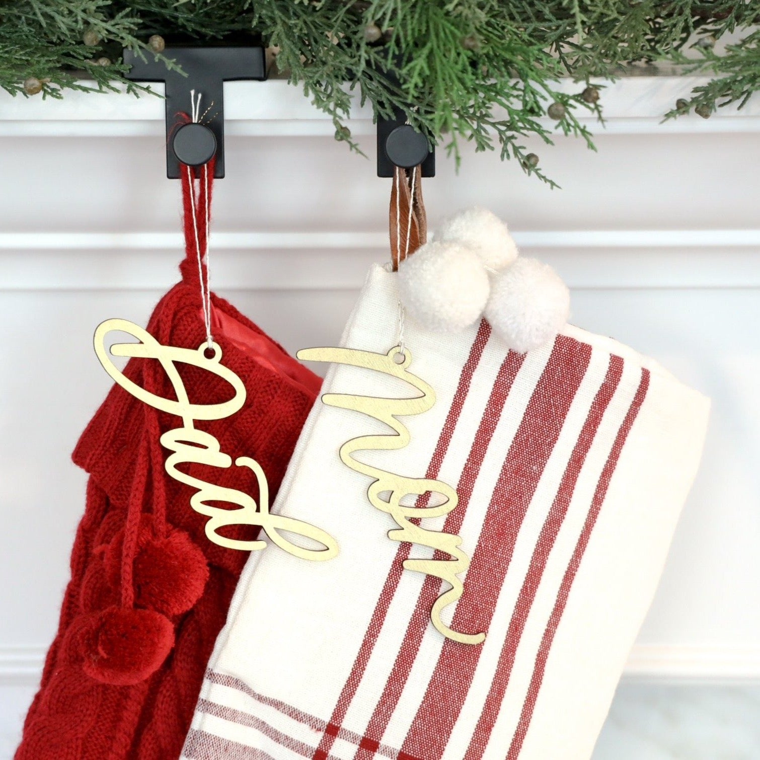 Personalized Stocking Name Tags – Agape Calligraphy